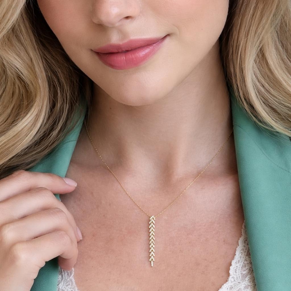 Collar Brillantes  ORO Amarillo 18K 