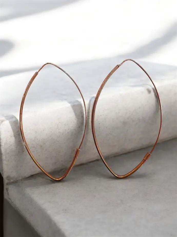 ARGOLLAS Rombo de ORO Rosa de 18 kilates